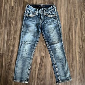 Women’s Silver Jeans Suki capris/cropped jeans size 26